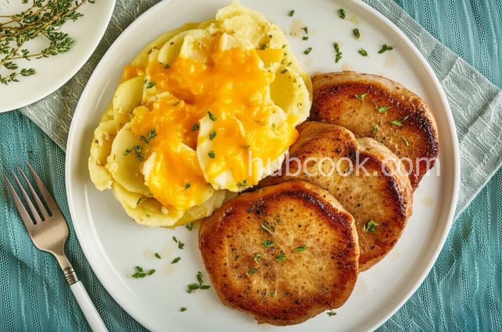 Pork Chops with Creamy Scalloped Potatoes