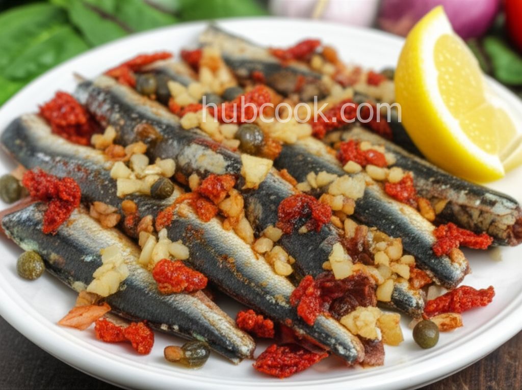Sardines with Sun-Dried Tomato and Capers