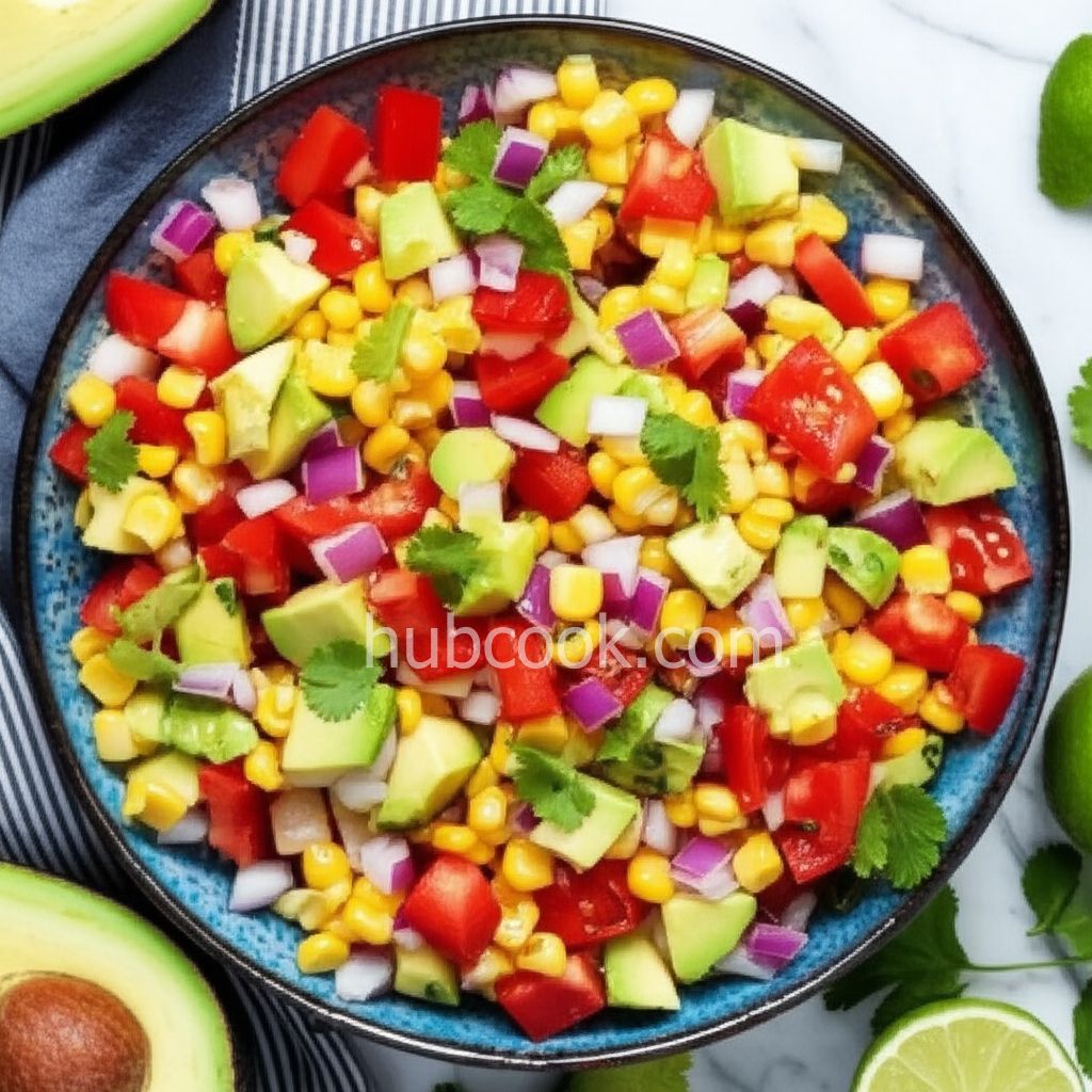 Tomato, Corn, and Avocado Salsa