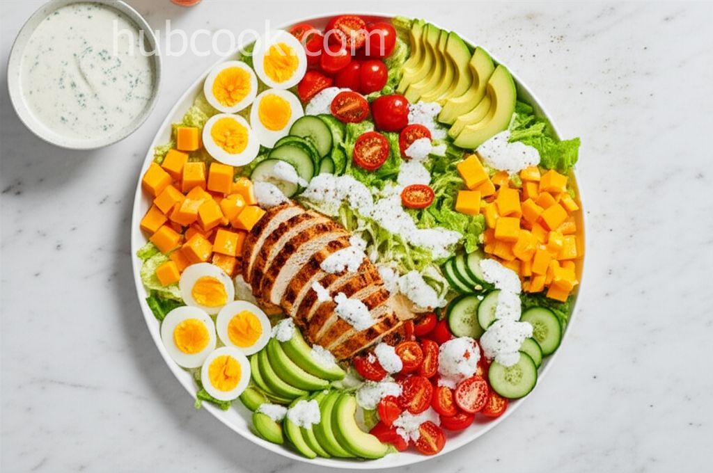 Chef's Salad with Grilled Chicken and Black Pepper Ranch