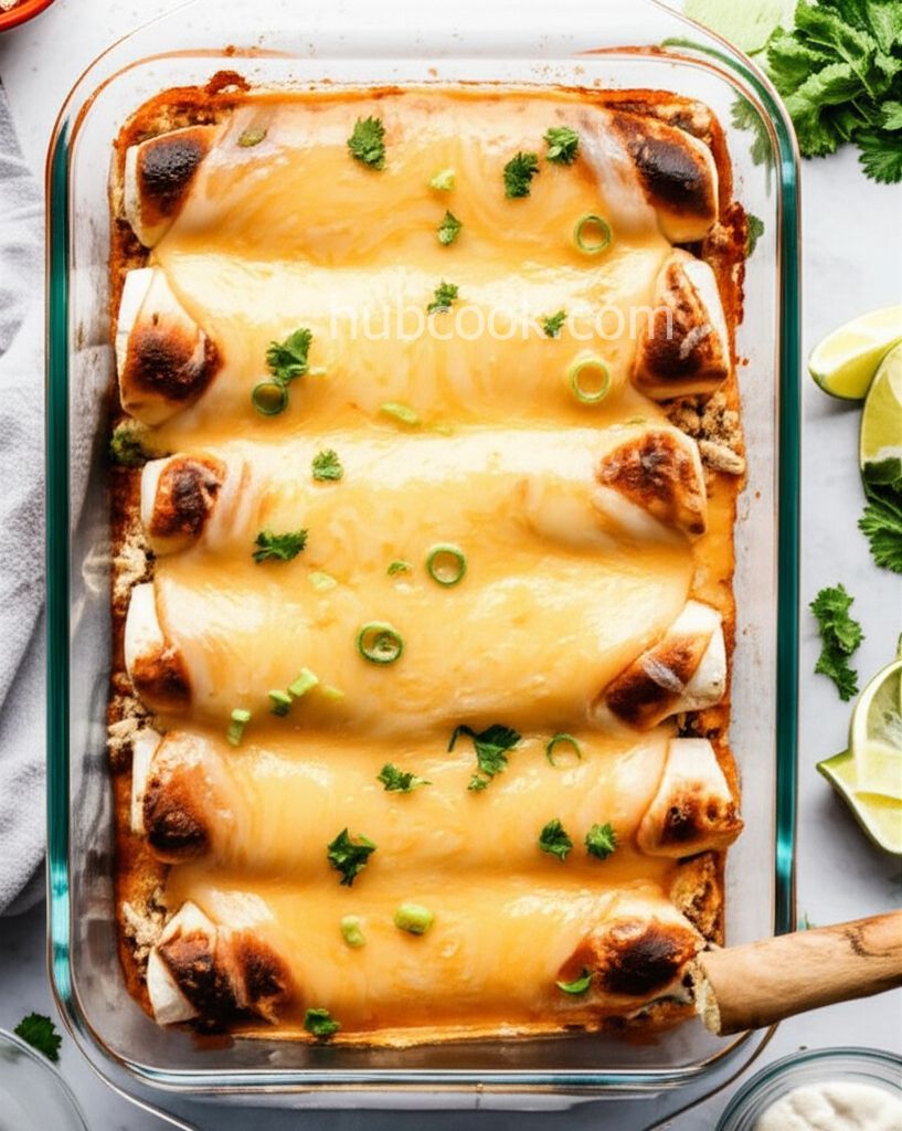 Easy White Chicken Enchiladas