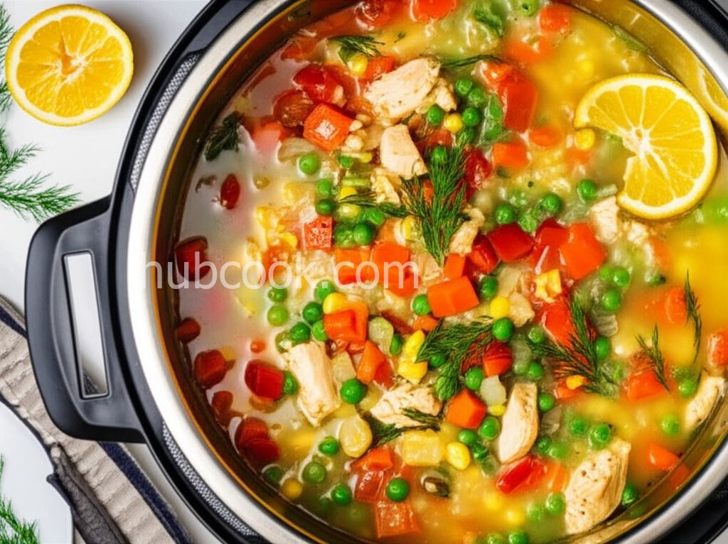 Instant Pot Chicken and Rice Soup
