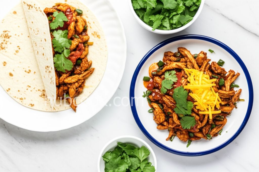 Korean Fusion Chicken Burrito