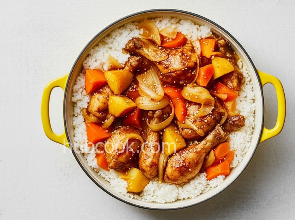 Korean Sesame Chicken and Potatoes