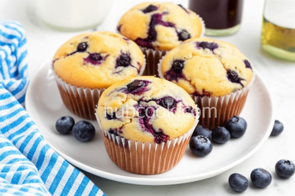 Quick Vegan Blueberry Muffins
