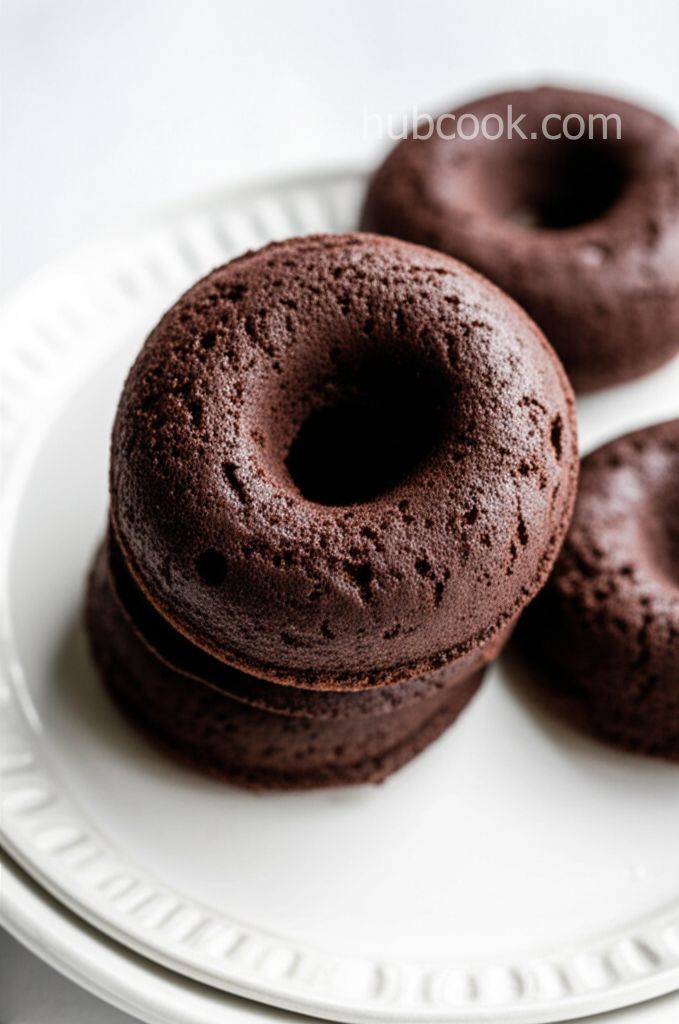 Baked Chocolate-Coffee Donuts