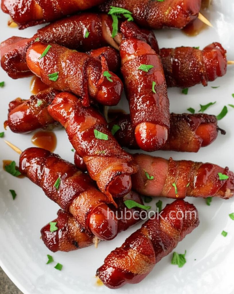 Brown Sugar Bacon Wrapped Weenies