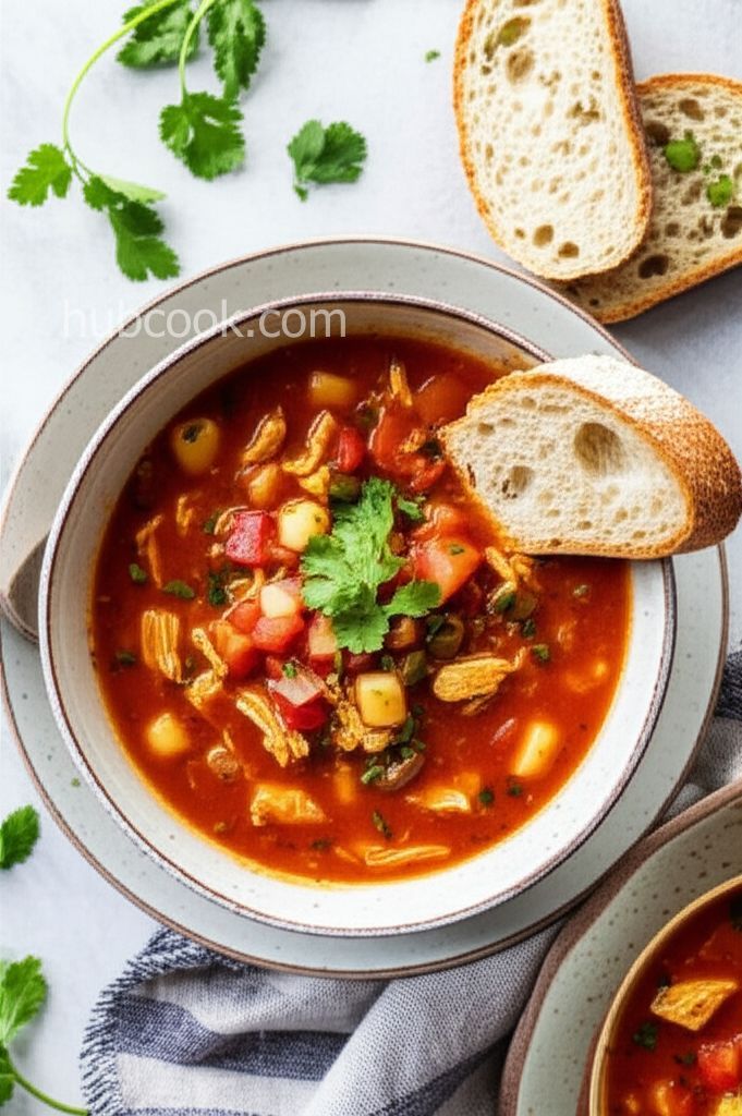 Chipotle Pepper and Chicken Soup