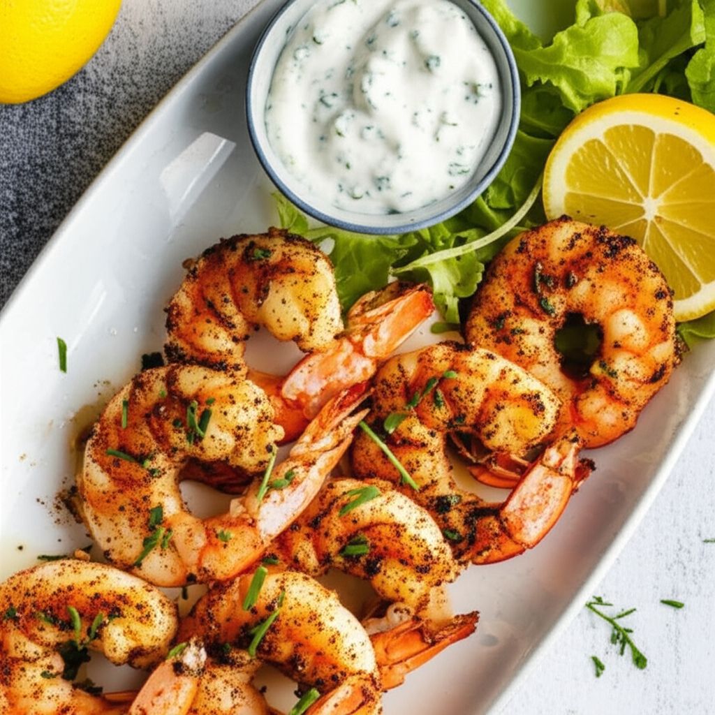 Grilled Shrimp with Lemon Aioli