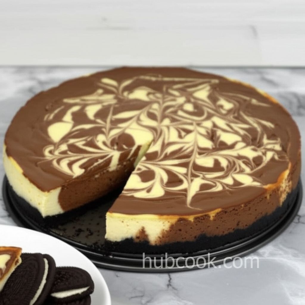 PHILADELPHIA Chocolate-Vanilla Swirl Cheesecake