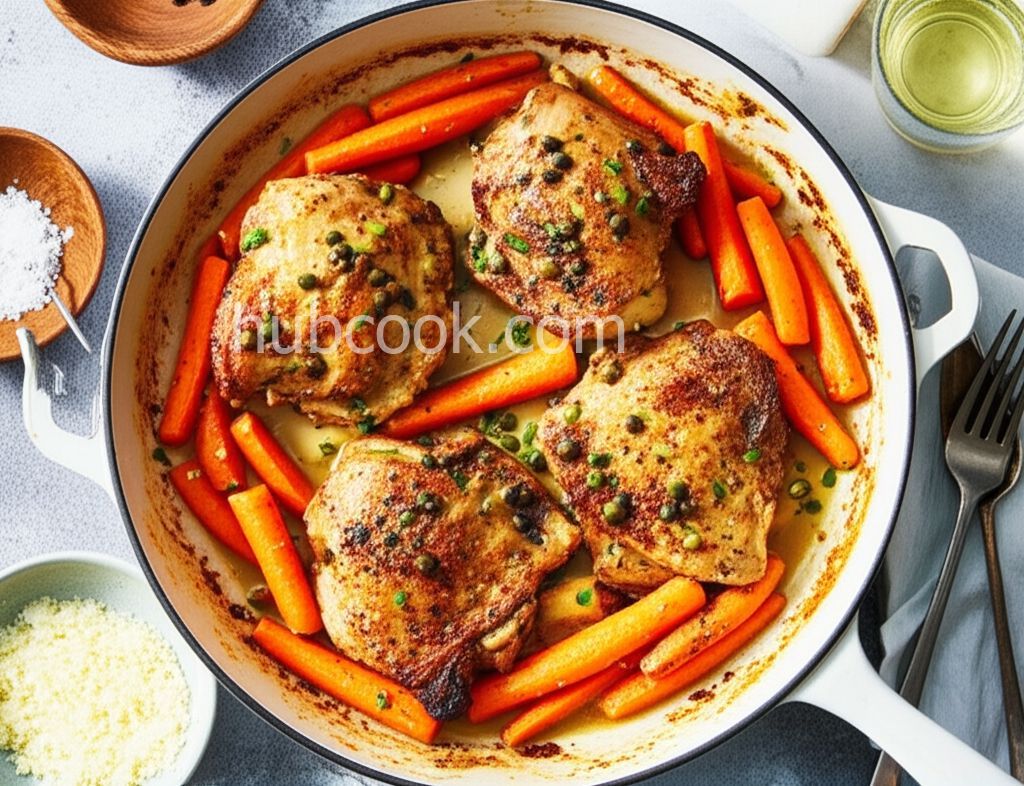 White Wine Chicken with Carrots