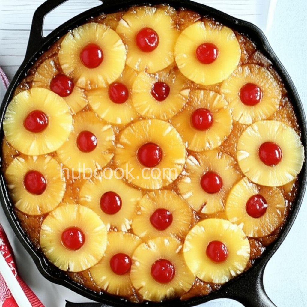 Grandma's Skillet Pineapple Upside-Down Cake