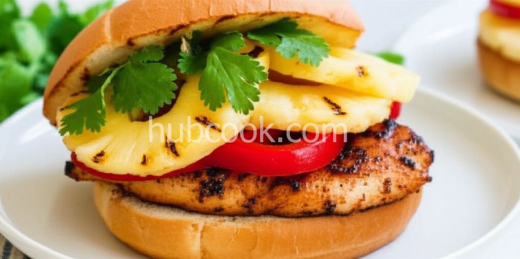 Grilled Pineapple Chicken Sandwiches