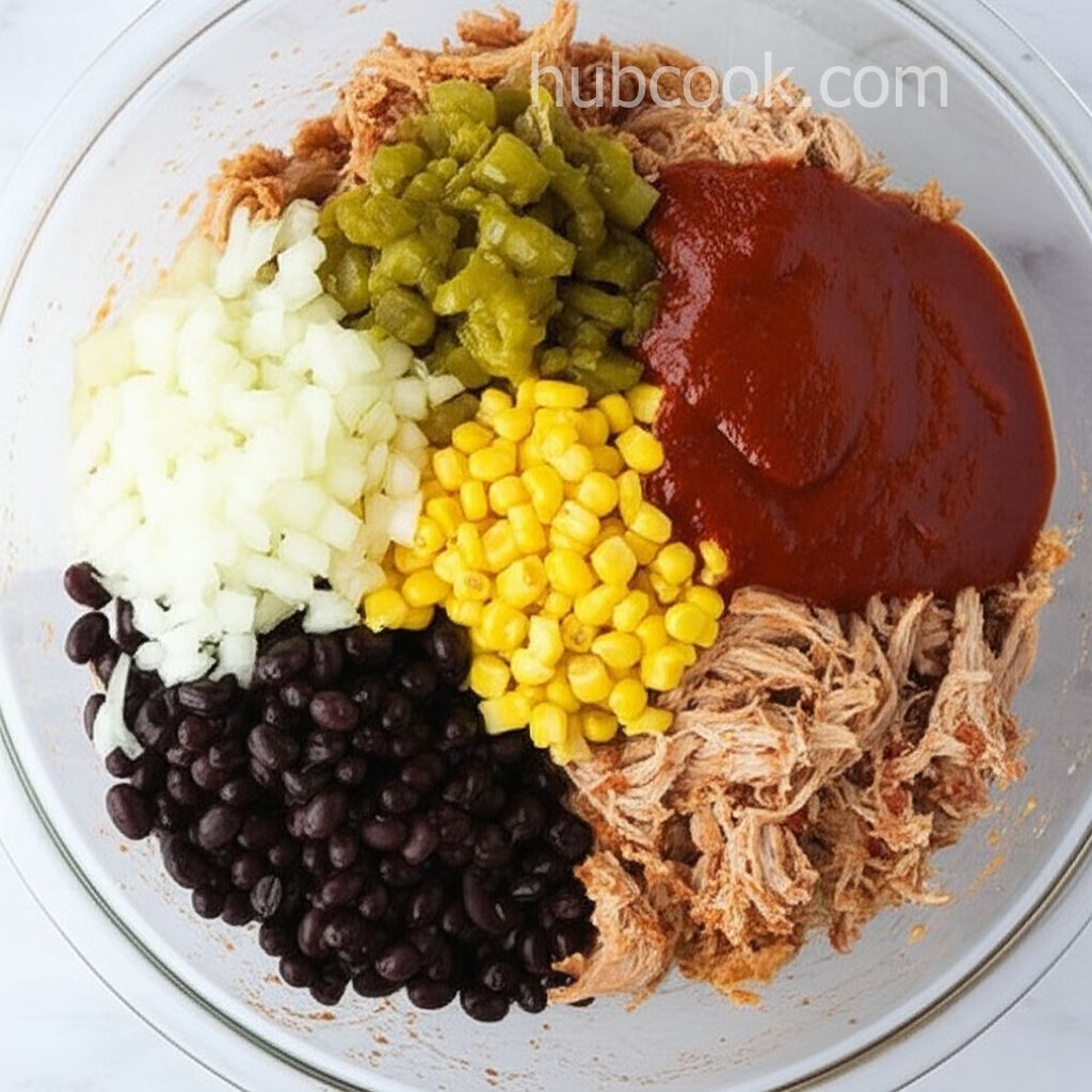 Pulled Pork Tamale Casserole