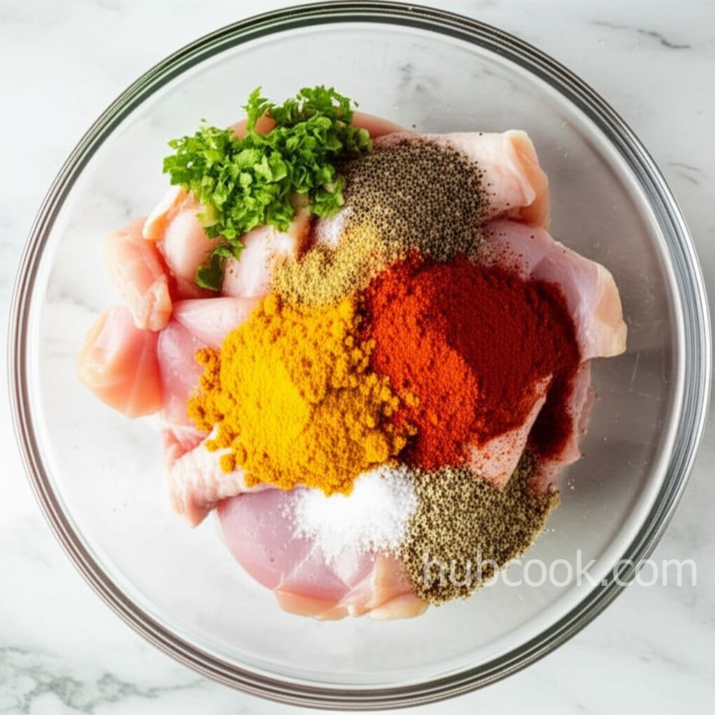 Spicy Dry Fried Curry Chicken