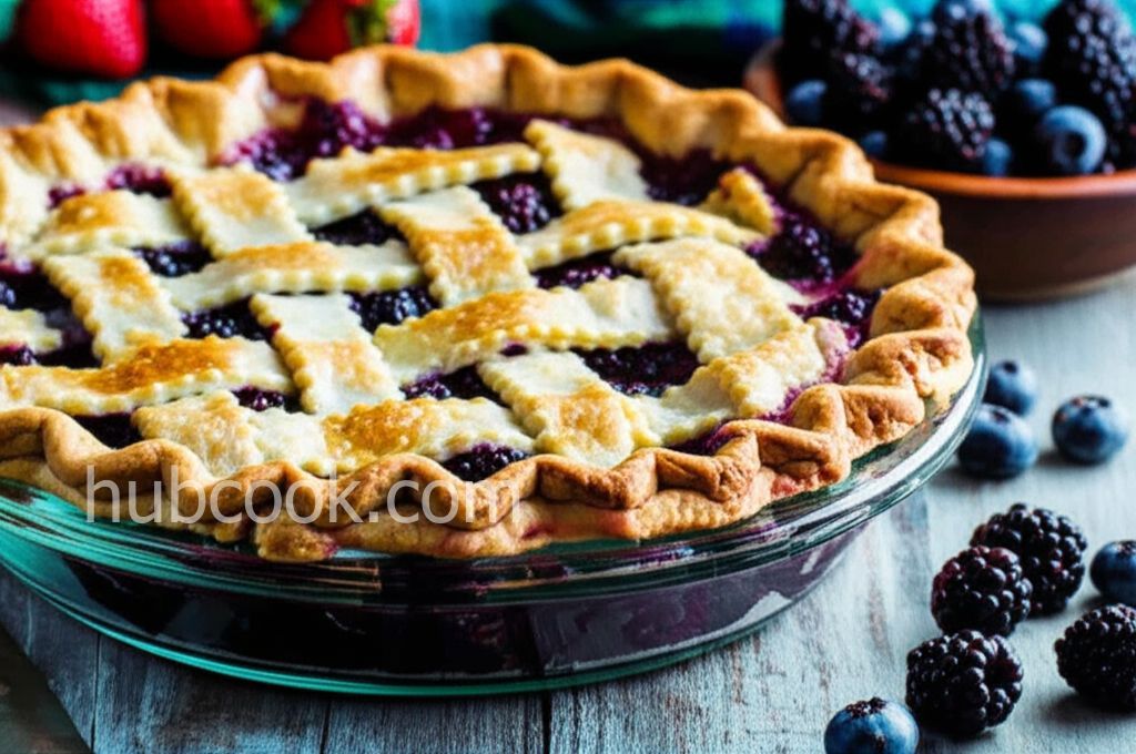 Blackberry and Blueberry Pie