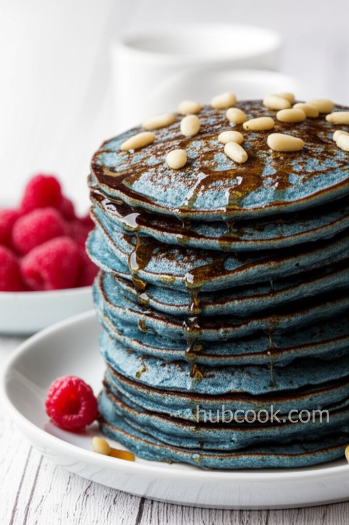 Blue Cornmeal Pancakes