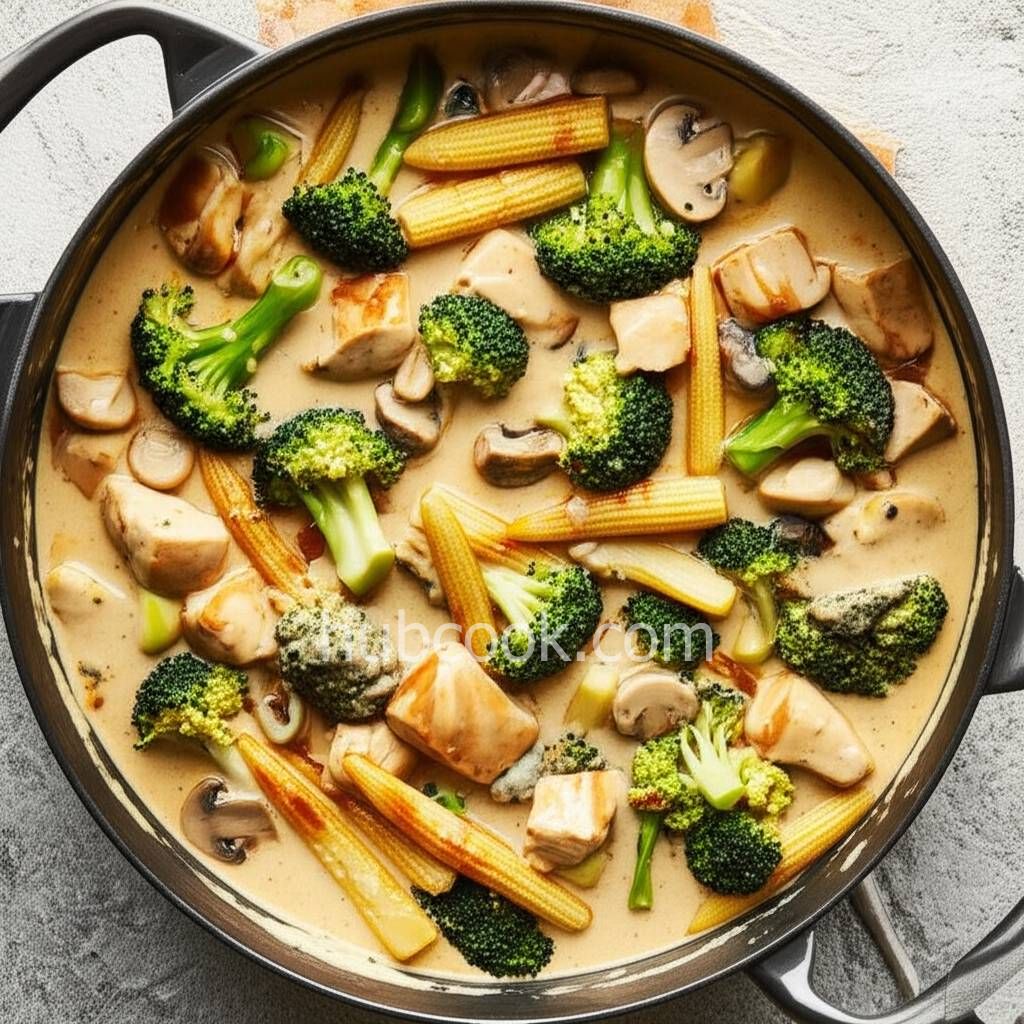 Creamy Asian-Inspired Chicken and Broccoli