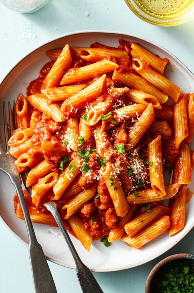 Pasta in Vodka Sauce