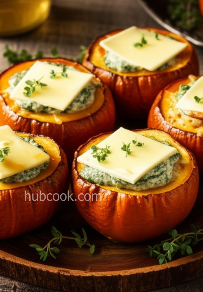 Spinach-Stuffed Pumpkins