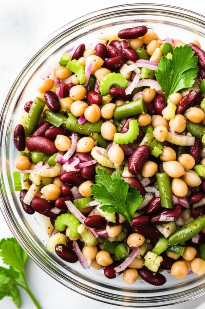 Three Bean Salad With Celery