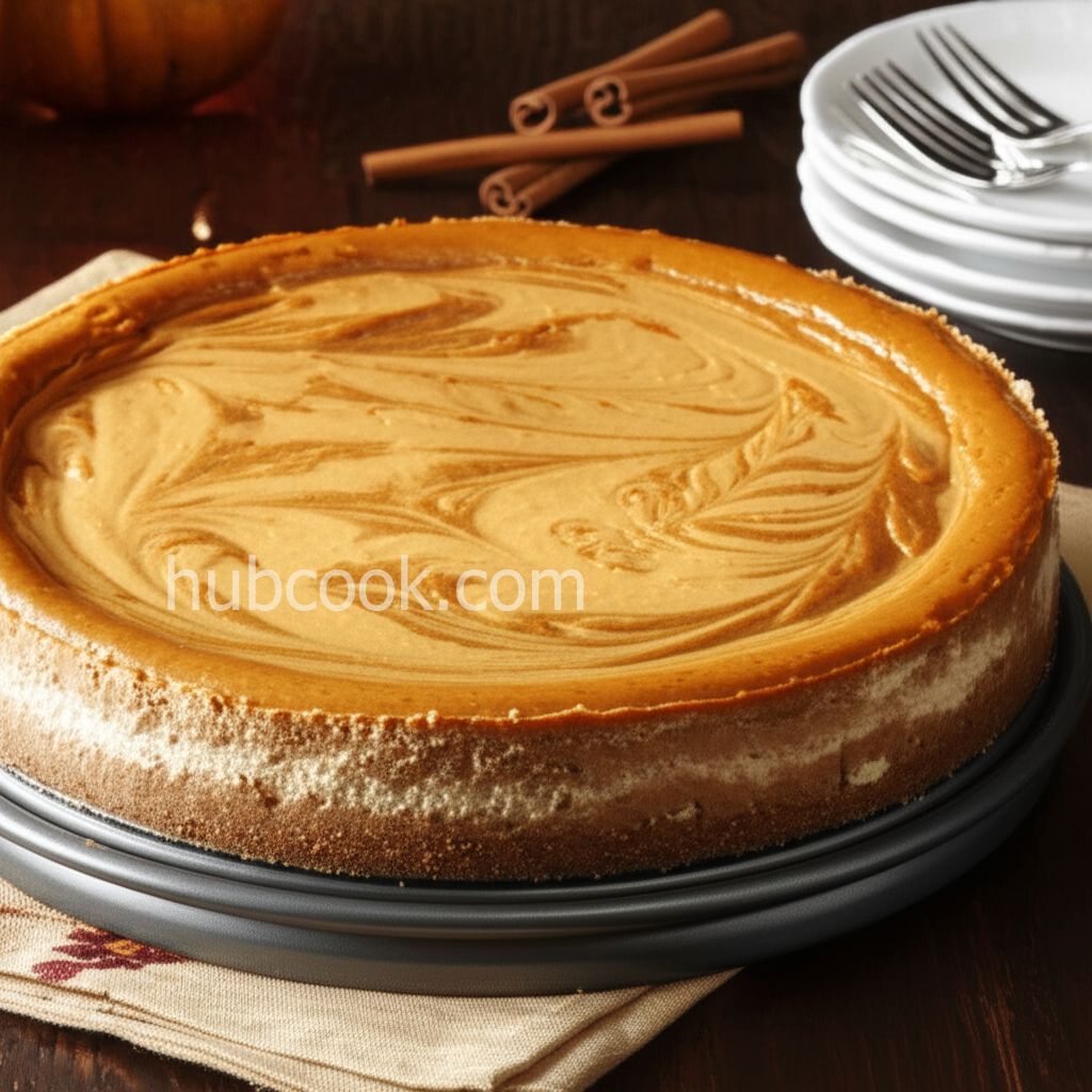 Marbled Pumpkin Cheesecake