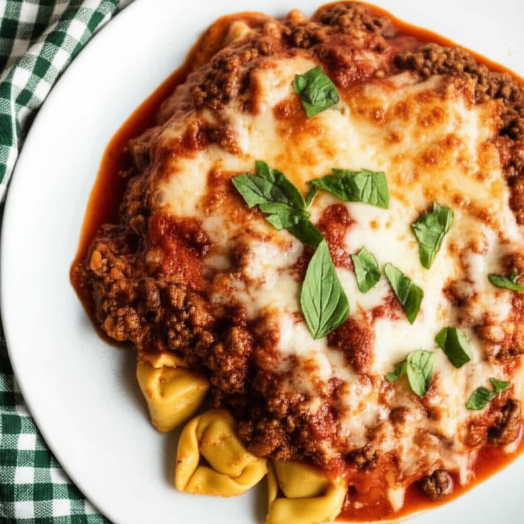 One Pot Tortellini Bake