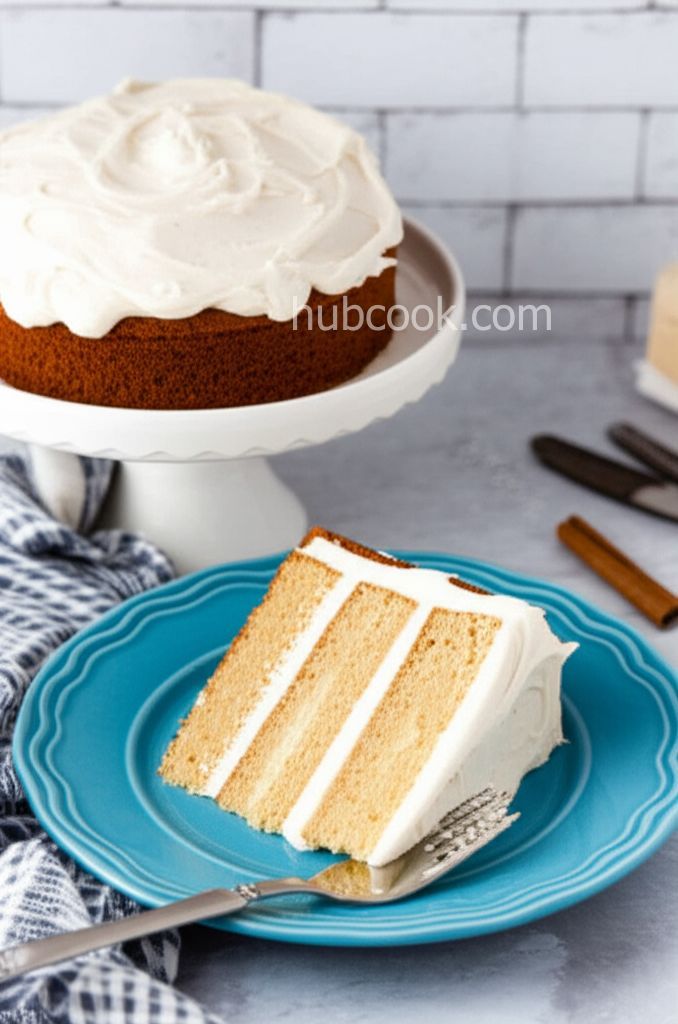 Pear Cake with Cinnamon Buttercream Frosting