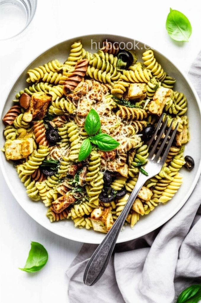 Pesto Tofu Pasta
