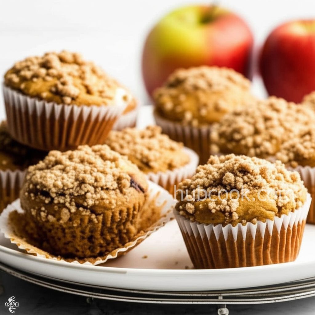 Pumpkin Apple Streusel Muffins