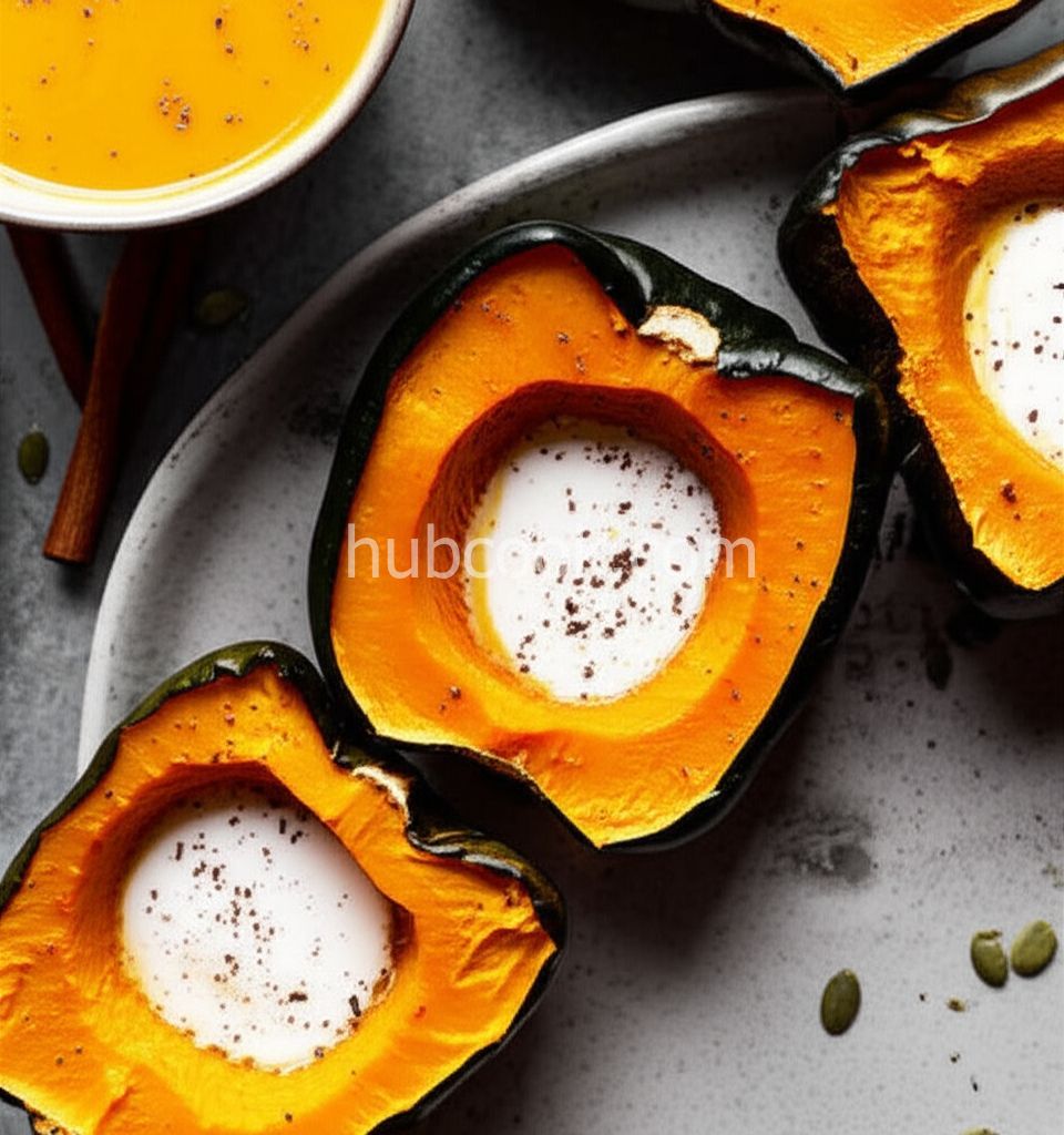 Roasted Acorn, Butternut, and Apple Soup