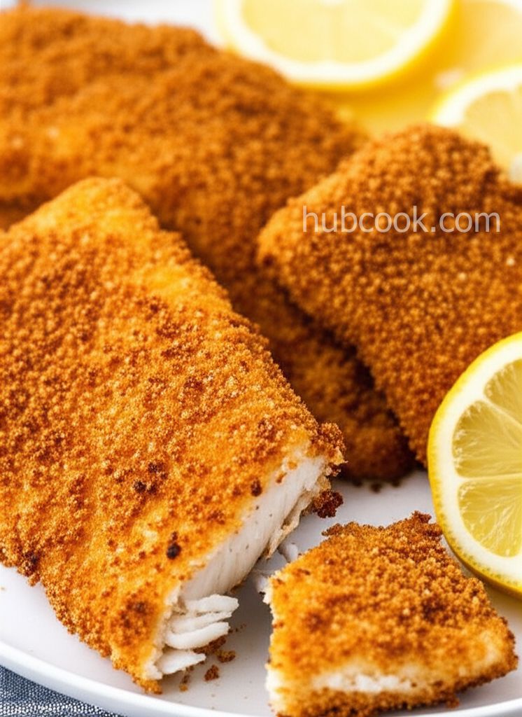 Air-Fried Crumbed Fish
