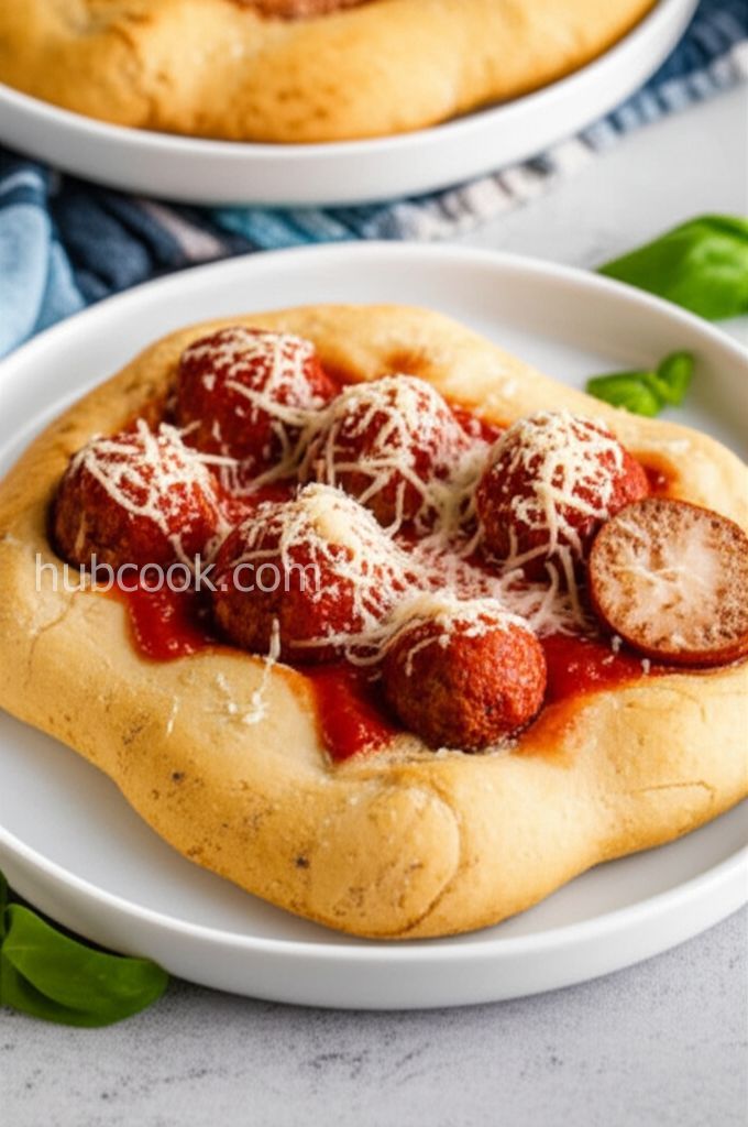 Cheesy Italian Meatball Pockets
