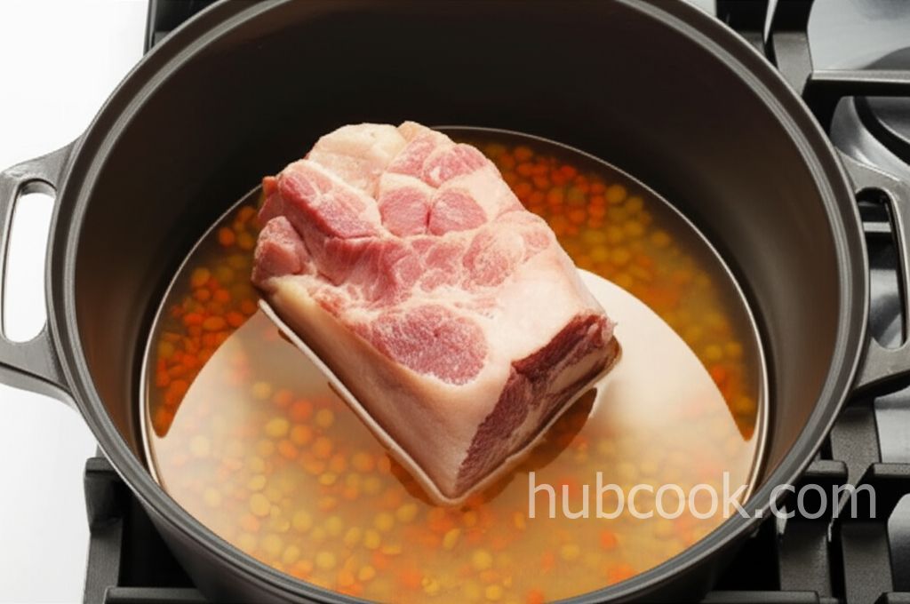 Dad's Lima Bean Soup with Ham Bone