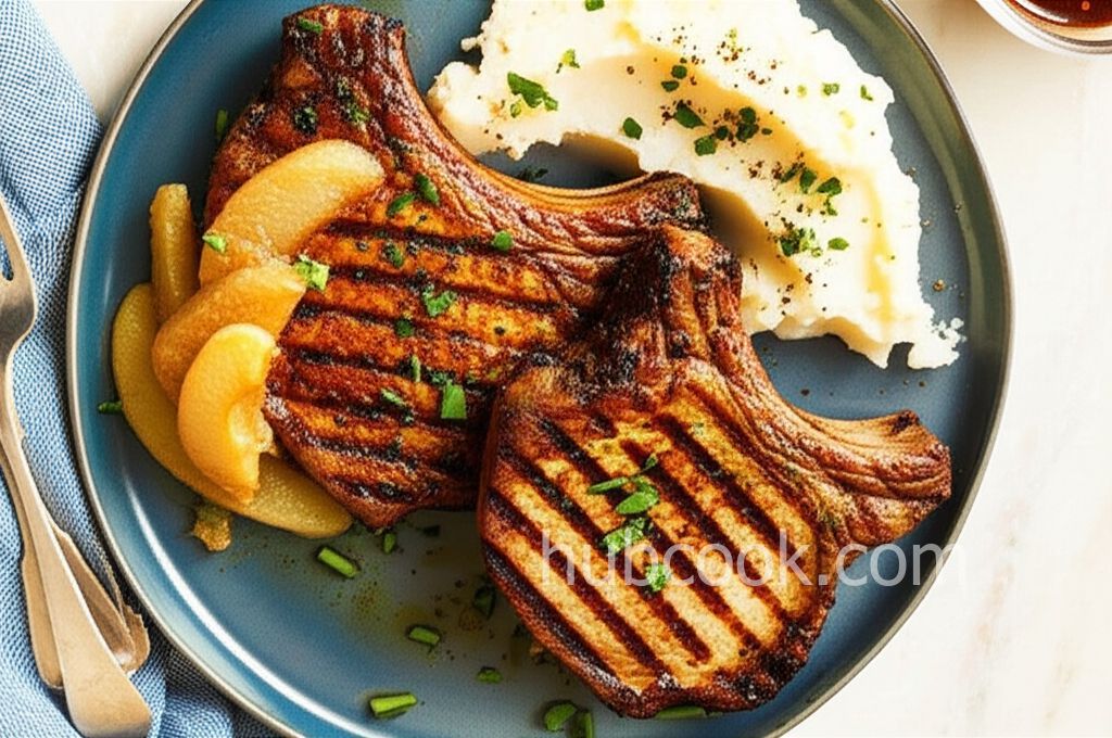 Dijon Grilled Pork Chops