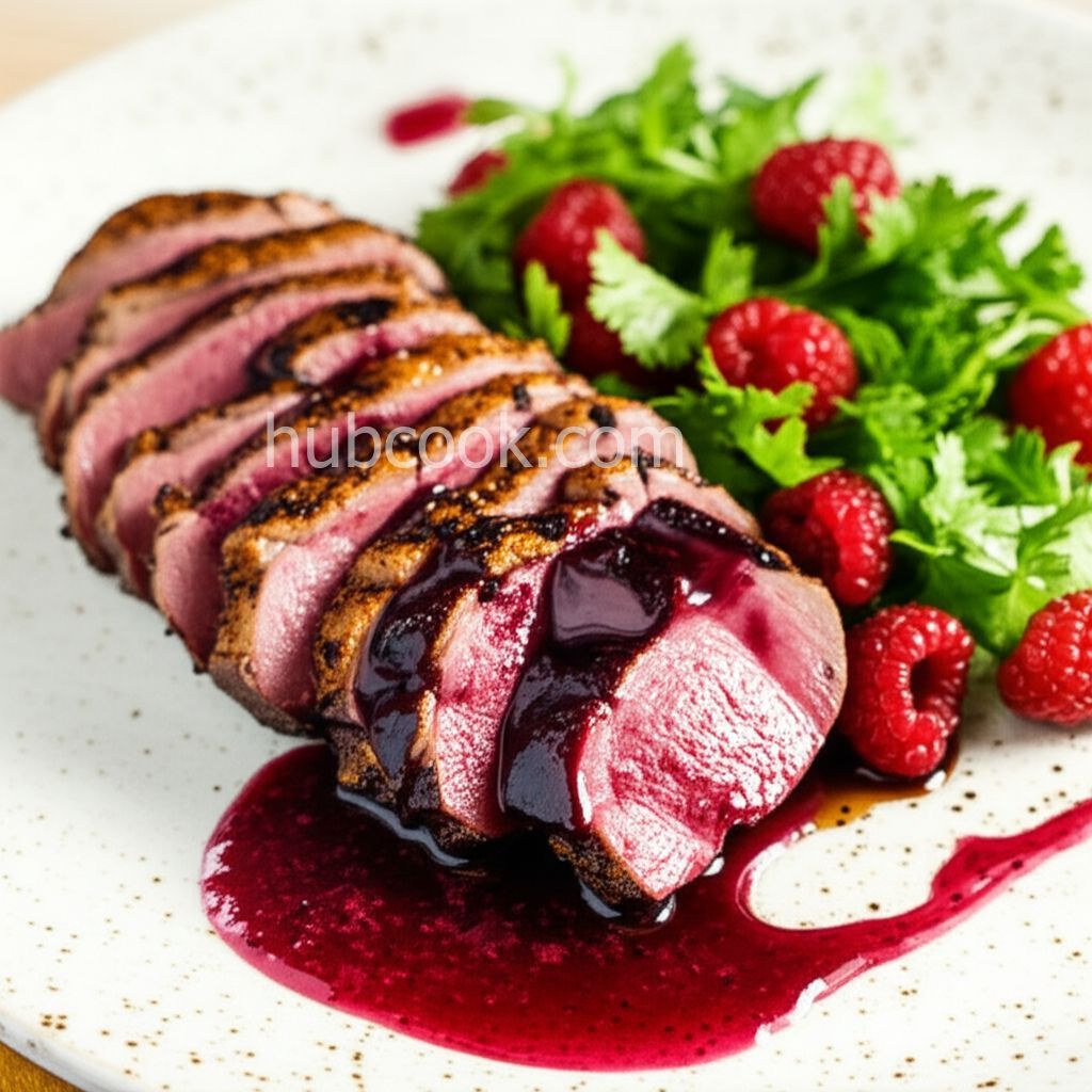 Duck Breasts with Raspberry Sauce