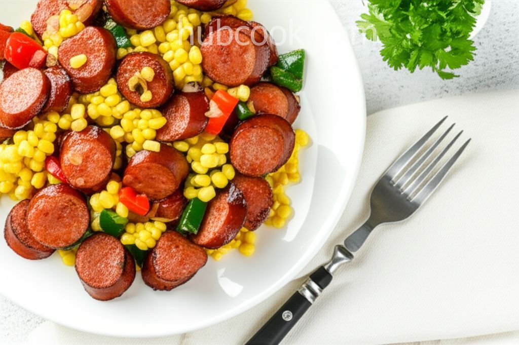 Fried Corn with Smoked Sausage