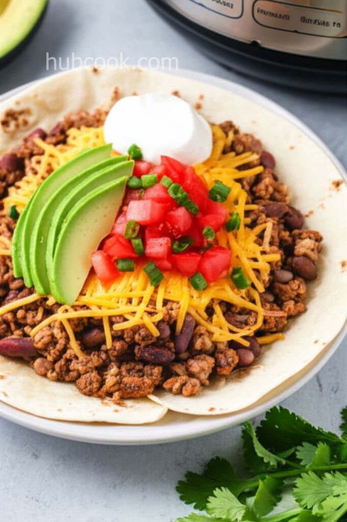 Instant Pot Beef Burritos