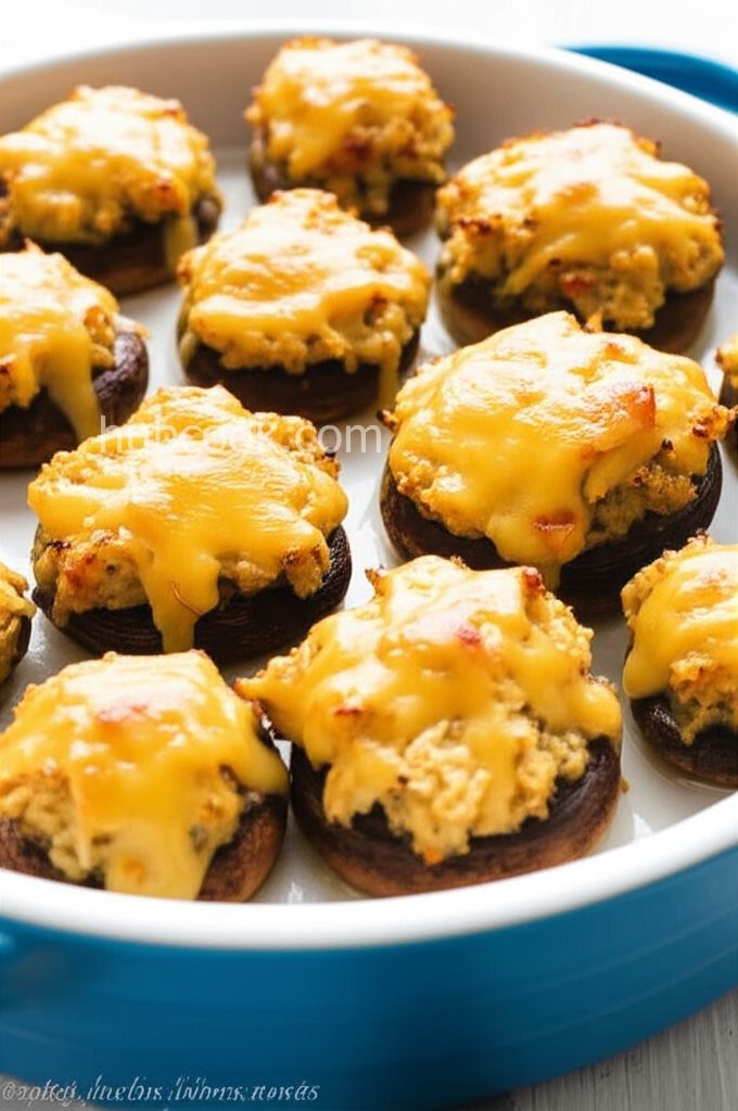 Perfect Crab-Stuffed Mushrooms