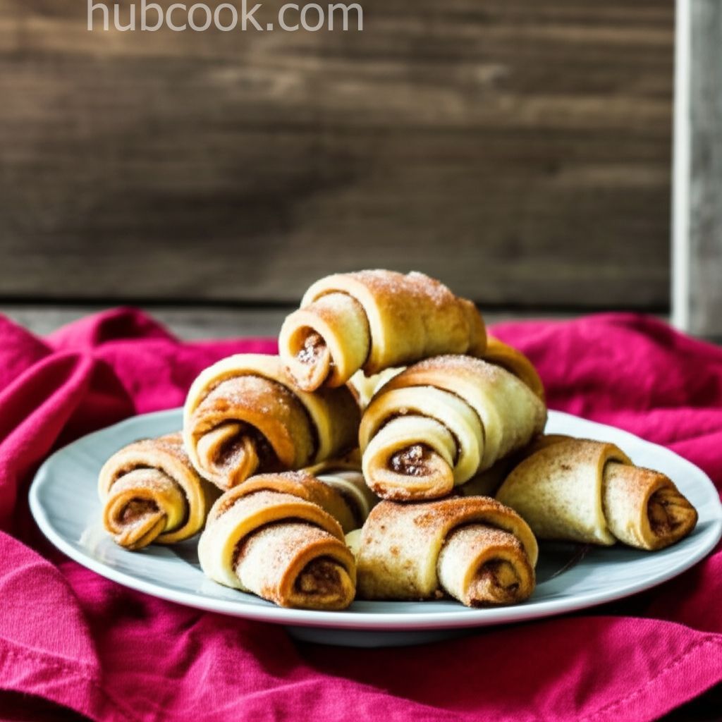Raspberry and Apricot Rugelach