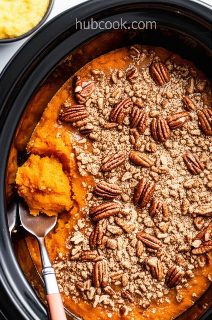 Slow Cooker Sweet Potato Casserole