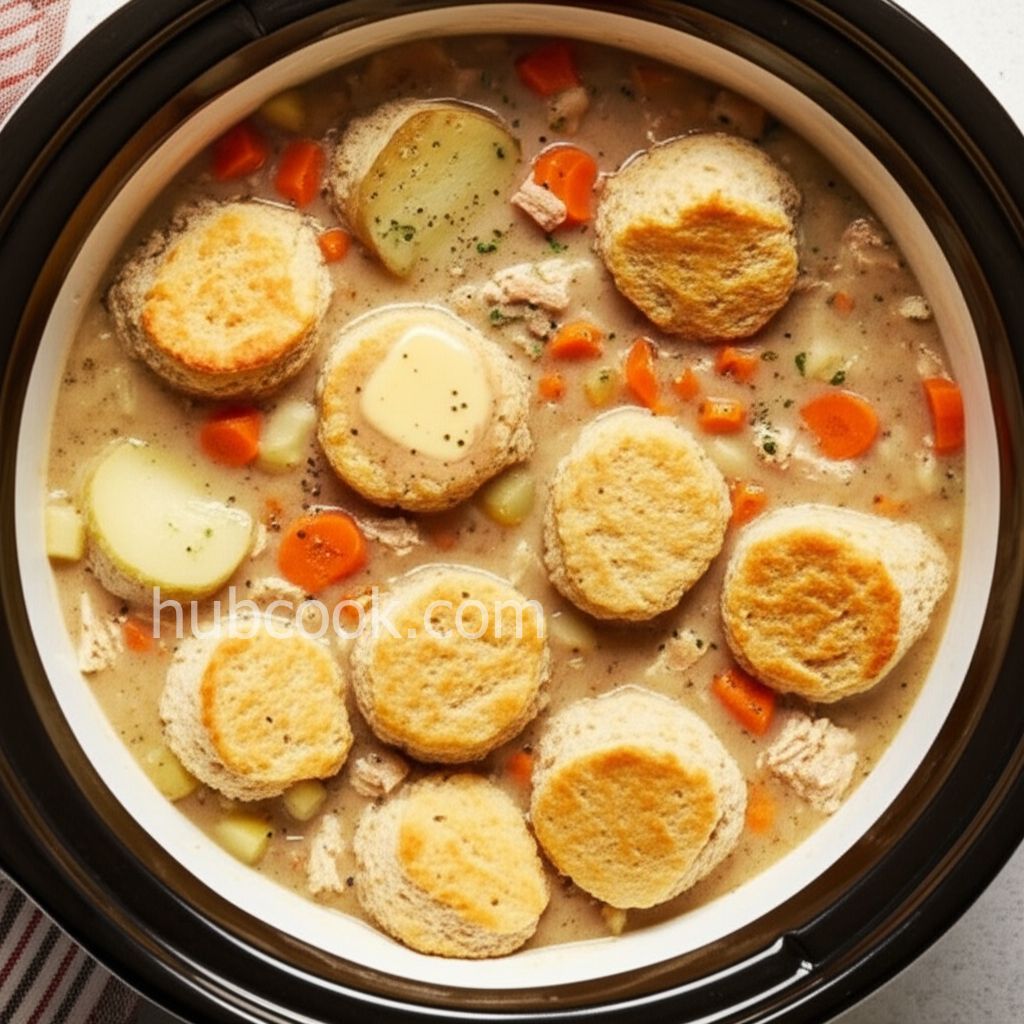 Slow Cooker Turkey and Dumplings