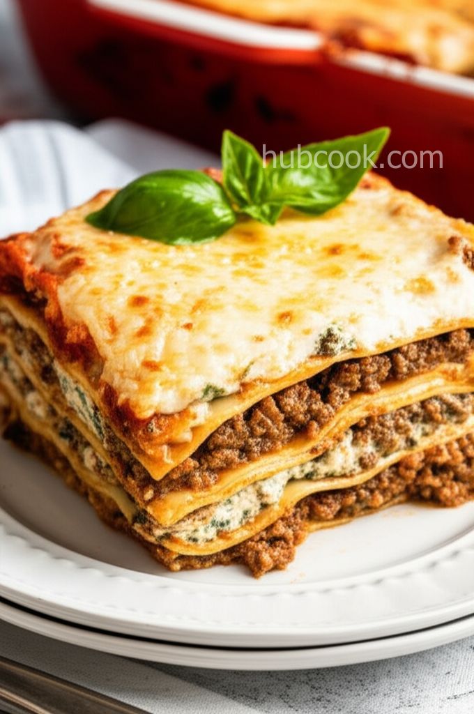 Spinach and Beef Lasagna