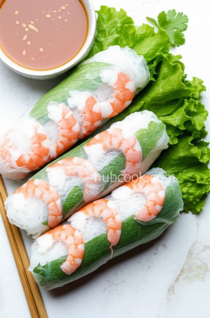 Vietnamese Spring Rolls With Dipping Sauce