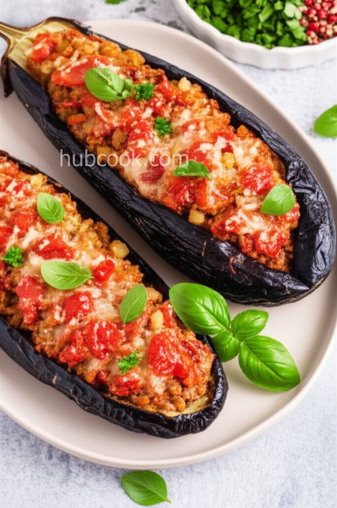 Baked Eggplant with Ground Beef