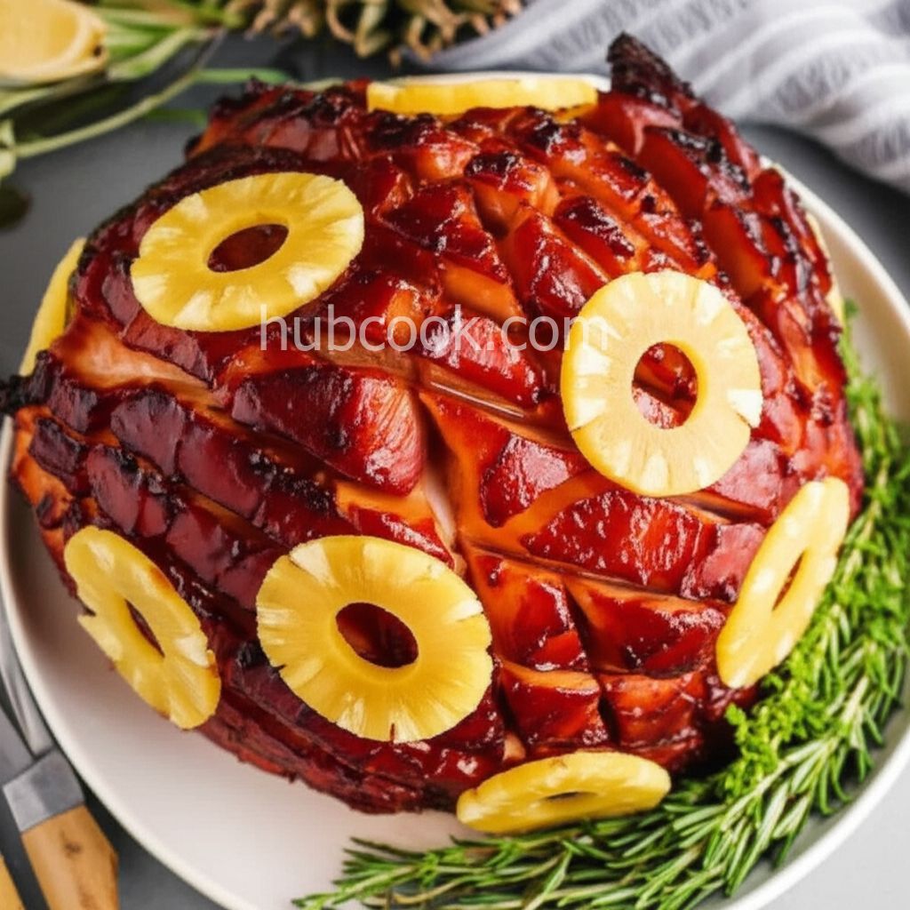 Bourbon-Glazed Ham