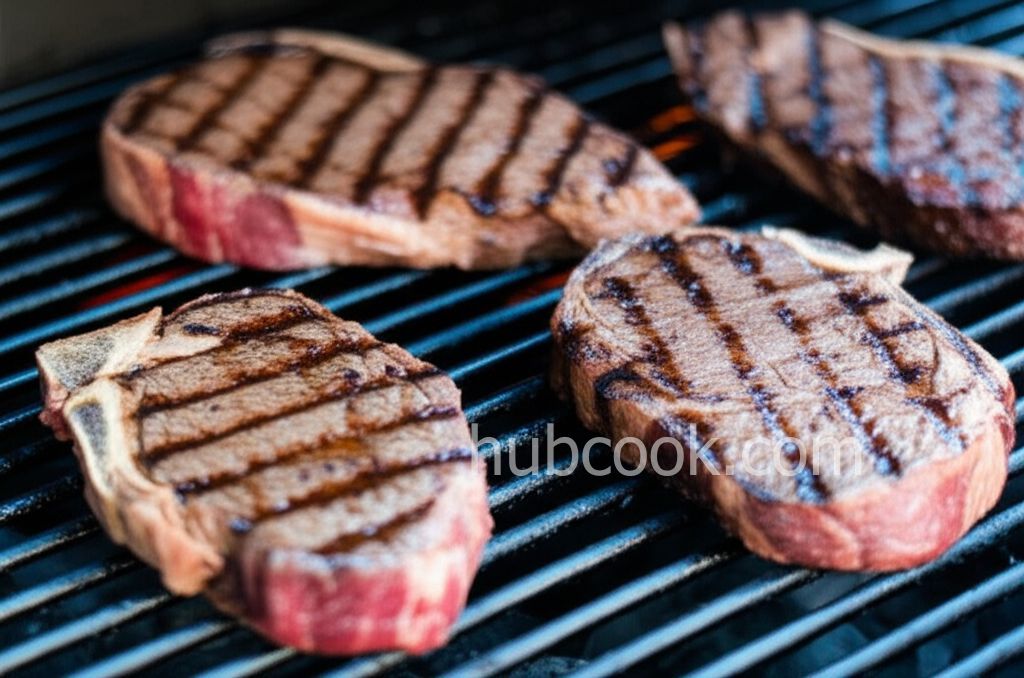 Grilled Delmonico Steaks