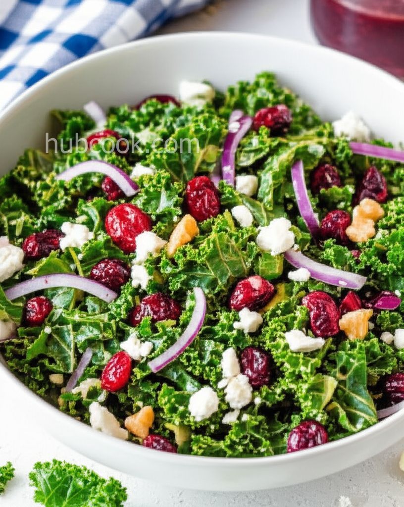 Kale Salad with Cranberries