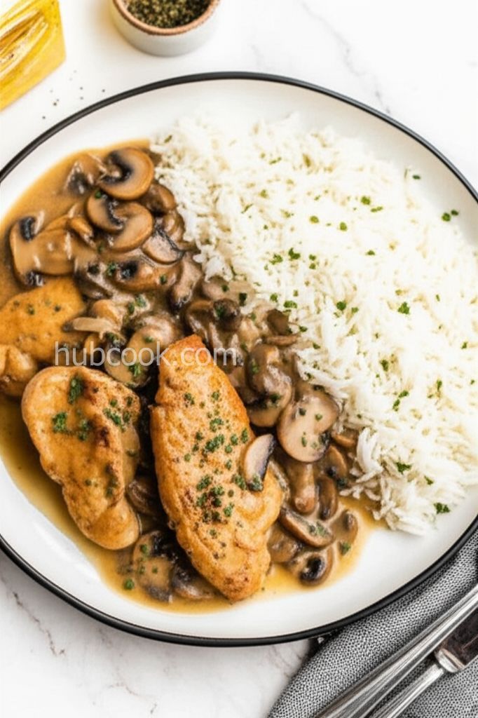 Mushroom Chicken Piccata