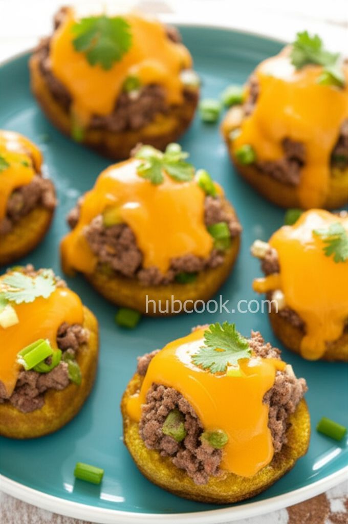 Tostones Rellenos (Stuffed Plantain Cups)